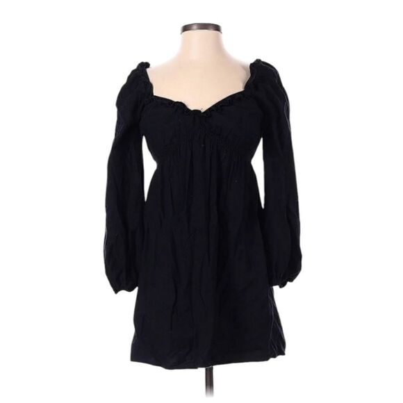 Reformation | Black Sweetheart Vic Mini Dress Small - Picture 2 of 11